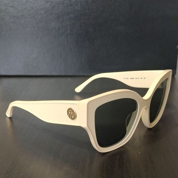 TORY BURCH Ivory Cat Eye Sunglasses TY7184U  I - Picture 6 of 15